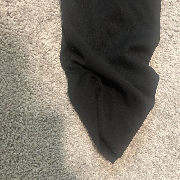 Stretch collared romper tie waist scrunched leg detail size xl - Picture 4 of 5